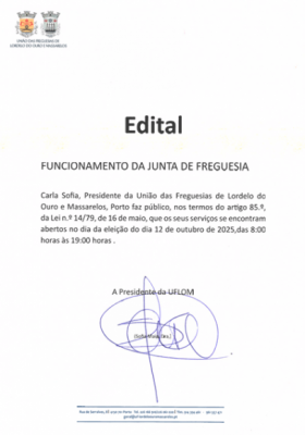 Eleições Autárquicas - Serviços da UFLOM