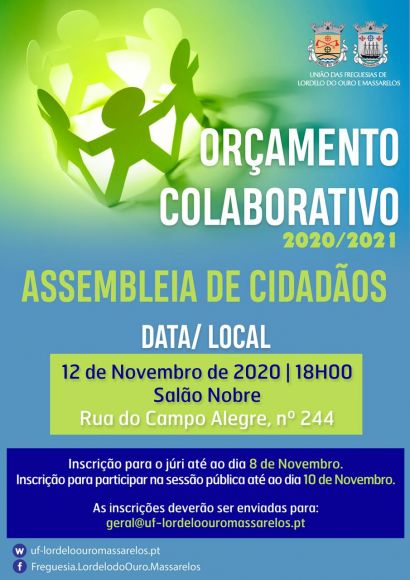 Assembleia de Cidadãos dia 12 de Novembro