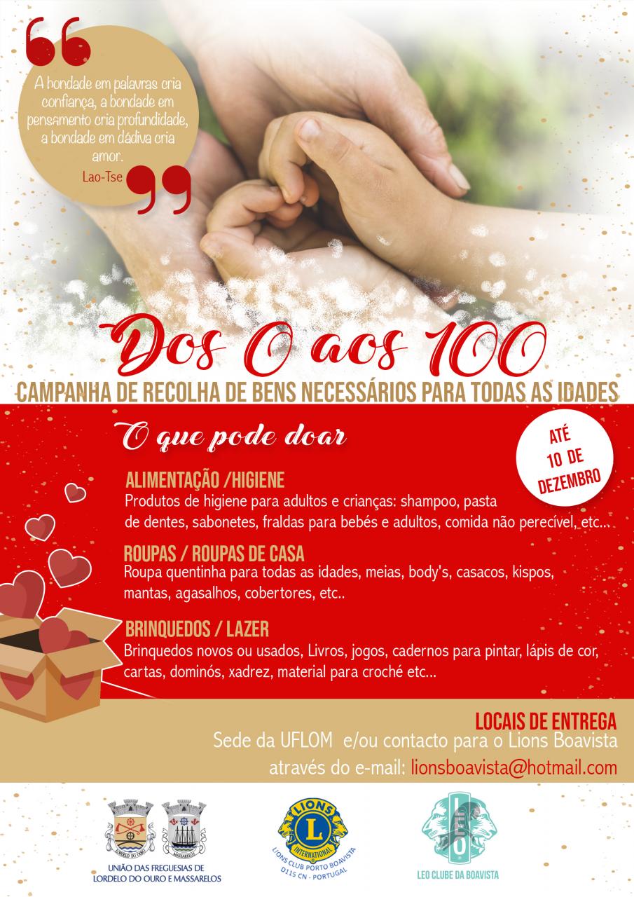 Campanha dos 0 aos 100 Campanha dos 0 aos 100