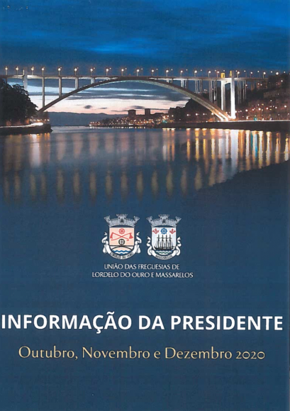 Informação da Presidente - Outubro a Dezembro de 2020