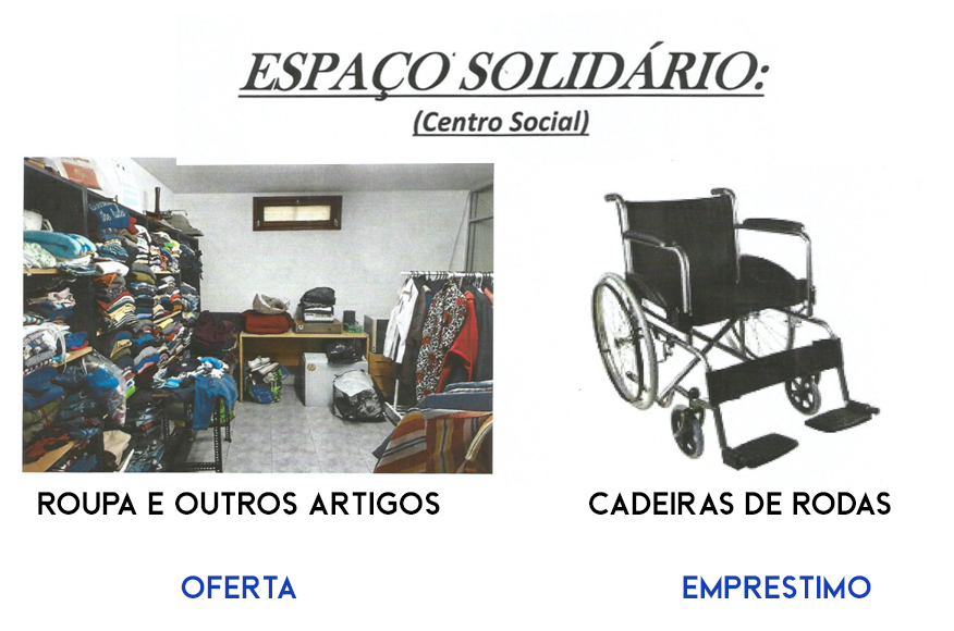Oferta de Roupa e Outros Artigos | Empréstimo de Cadeiras de Rodas Oferta de Roupa e Outros Artigos | Empréstimo de Cadeiras de Rodas