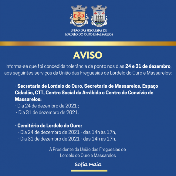 Aviso de Tolerância de Ponto