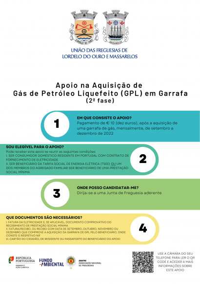 Apoio na Aquisição de Gás em Garrafa Apoio na Aquisição de Gás em Garrafa
