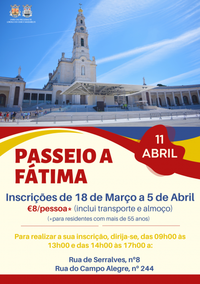 Passeio a Fátima - 11 de Abril