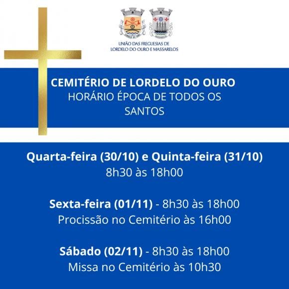 Horário Cemitério - Época de Todos os Santos
