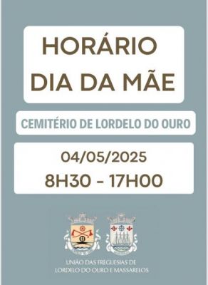 Horário do cemitério - Dia da mãe 