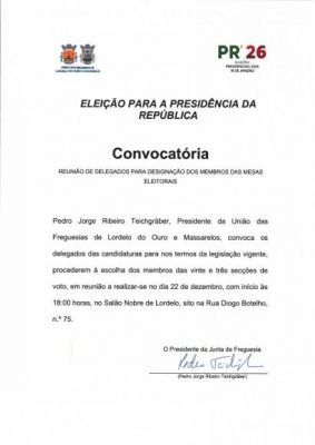 Edital para as Elei&ccedil;&otilde;es Presidenciais 2026