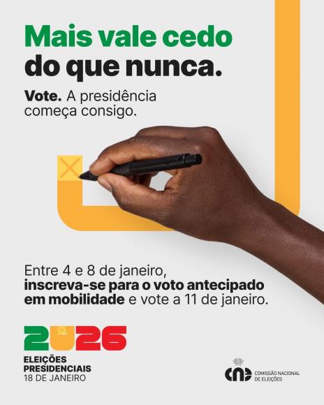 Voto antecipado em mobilidade-Presid&ecirc;ncia da Rep&uacute;blica 2026