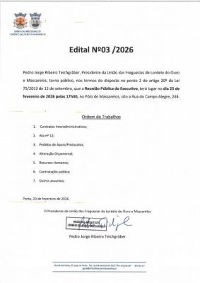 Edital 03  da reuni&atilde;o p&uacute;blica de 25 de fevereiro de 2026