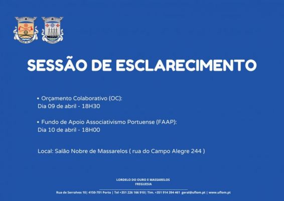 Sess&atilde;o de esclarecimento 