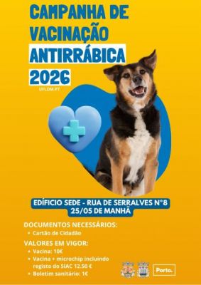 Campanha de Vacina&ccedil;&atilde;o Antirr&aacute;bica 2026