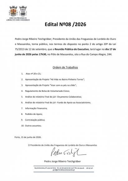 Reuni&atilde;o P&uacute;blica do Executivo