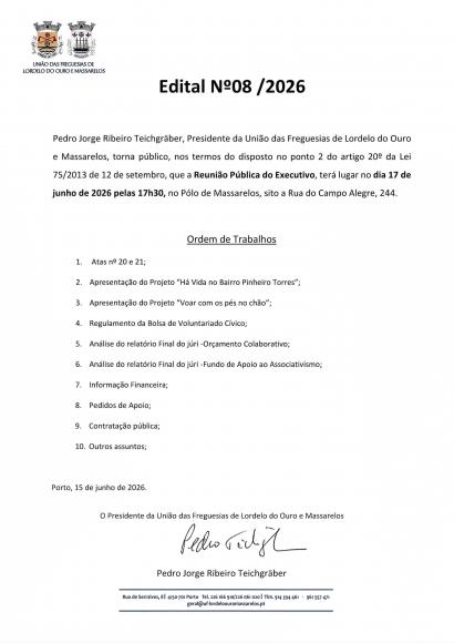Reuni&atilde;o P&uacute;blica do Executivo