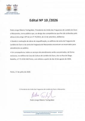 Edital N&ordm;10/2026