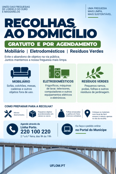 Recolhas ao domic&iacute;lio 