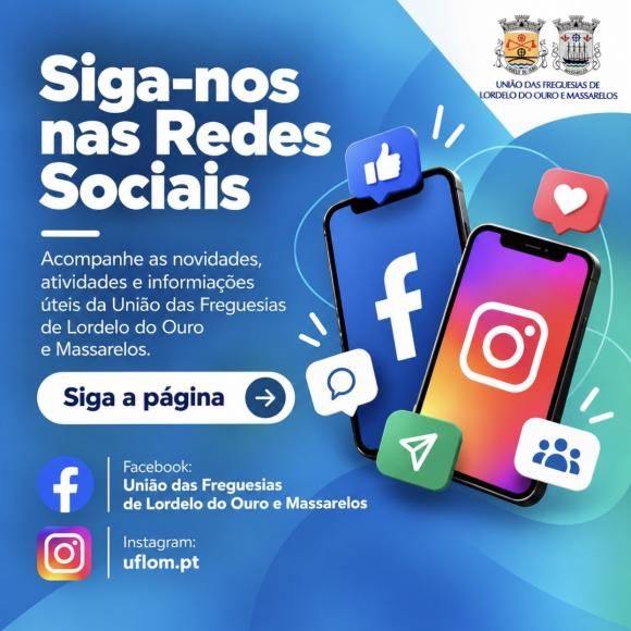 Siga-nos nas redes sociais 